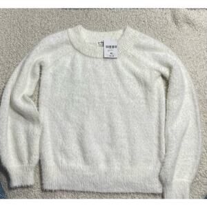 NWT Forever21 Fuzzy Eyelash Sweater Womens XL Crew Neck Made with Love by FCT